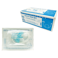 Out of Date, Liv Winged Scalp Vein Infusion Set, 23Gx0.75", 30cm Tube Blue Luer Japanese Needle 50/Box Price Discounted While Stocks last Box