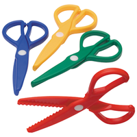 EC Zig Zag Scissors, Assorted Colours, 12/Pack Pack
