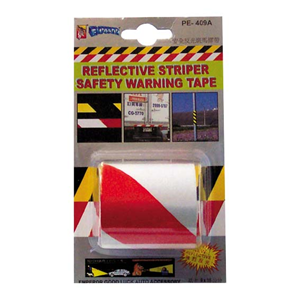 Zebra Tape, 5 x 100cm, Reflective, Red and White, Each Each