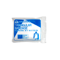 Out of Date Liv Triangular Bandage, 96 x 96 x 135cm Nonwoven Biodegradable White,Each,Original Unopened, Price Discounted Limited Stock Each