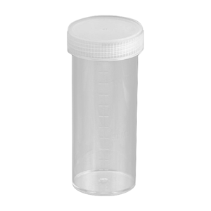 Specimen Sample Container Recyclable Plastic Polycarbonate, 120ml, Natural colour Cap, Unlabelled, 264/Carton Carton