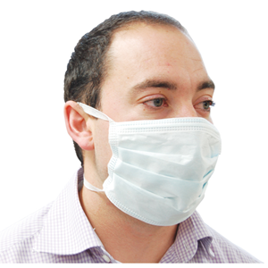 Kimberly Clark Lite One Face Mask, Non Therapeutic Use, Pleated, Tie Back, Blue, 50 /Pack Pack