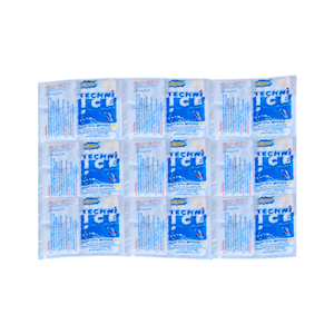Techniice Reusable Dry Ice Packs, 4-Ply, 25 x 40cm, 1 Sheet, 24 Individual Cells, 250 Sheets/Carton Carton