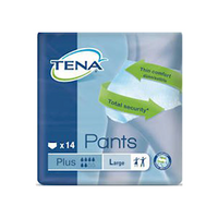 Tena Pants Plus, 100 to 135cm, 1440ml, Large, 14 Pieces/Pack, 4 Packs/Carton Pack