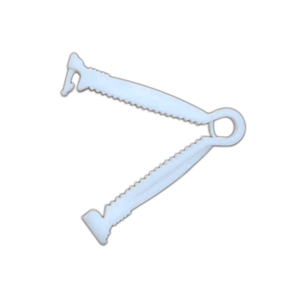 Umbilical Cord Clamp, 53X12mm, White, Sterile, Peel Pouch Each