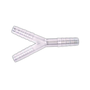 Y Connector, Fits 11mm Tubes, Autoclavable, with Serration, Recyclable Polypropylene, Each Each