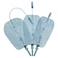 Bard Uriplan Leg Urine Bags, 500ml, with 10cm Inlet, 10/Box Box