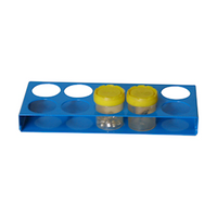 Labracks Urine Specimen Rack, 10 Holes, 2 x 5, 28mm Height x 45mm Diameter/Hole, Each Each