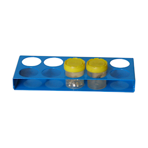 Labracks Urine Specimen Rack, 10 Holes, 2 x 5, 28mm Height x 45mm Diameter/Hole, Each Each