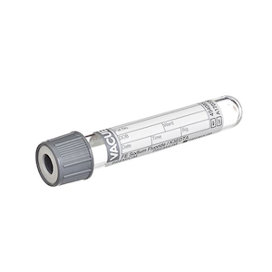Out of Date,Greiner Premium Vacuette Tube, FE Sodium Fluoride/K3EDTA, 2mL, 50/PK, Price Discounted, While Stocks last Pack