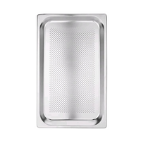 Vogue Gastronorm Tray, 1/1 25mm, Perforated, Stainless Steel, Each Each