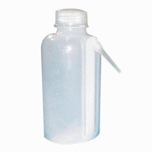 Livingstone Wash Bottle, 250ml, Graduated, with Single Piece Tube on Side, Recyclable Low Density Polyethylene (LDPE), 10 Pieces Kit