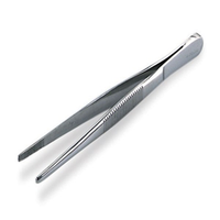 Adler Dressing Thumb Forceps, 20cm, Blunt Points, Stainless Steel, Each Each