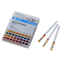 Whatman Colour Bonded Full Range pH Test Strips with Colourimetric Chart, Range: 0.0 - 14.0, 6 x 80mm, 100 Pieces/Pack Pack