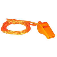 Livingstone Whistle, Recyclable Plastic, with Rope, Each Each
