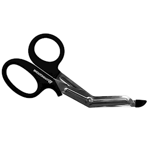 Livingstone Bandage Scissors with Plastic Tip, 19cm, Black, Stainless Steel, Each Each
