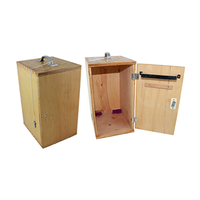 Livingstone Microscope Protective Case, Outer: 19(W) x 23(D) x 40(H) cm, Inner: 16.5(W) x 18.5(D) x 31.5(H) cm, Biodegradable Wooden, Each Each